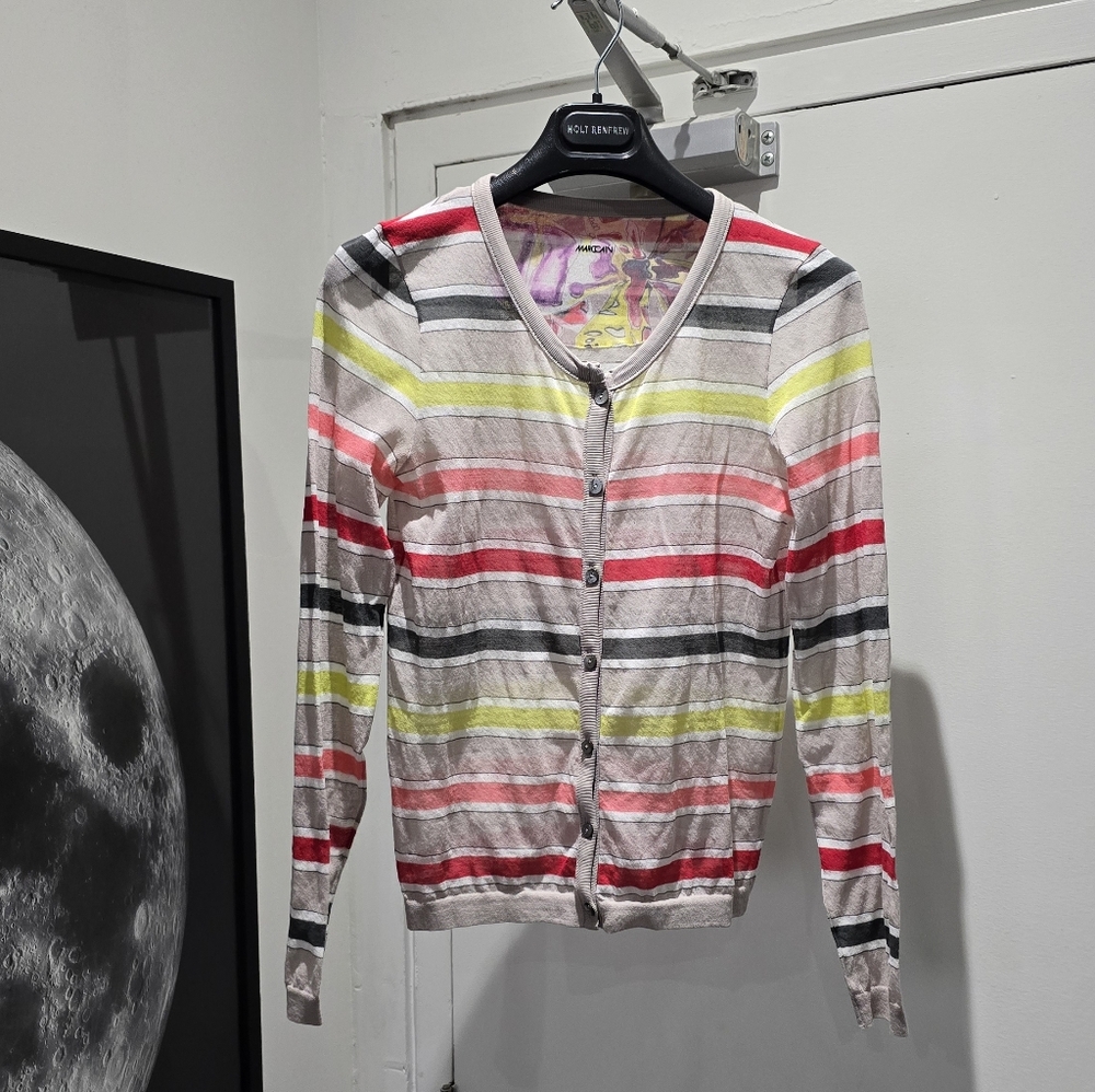 🚫Old Listing🚫 Marc Cain Multicolor Striped Cardigan